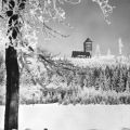 Blick zum Bärenstein mit Berggasthaus - 1977