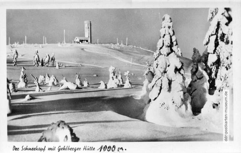 Der Schneekopf mit Gehlberger Hütte - 1953