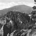Blick nach dem Berg Oybin und zum Hochwald - 1962