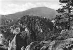 Blick nach dem Berg Oybin und zum Hochwald - 1962