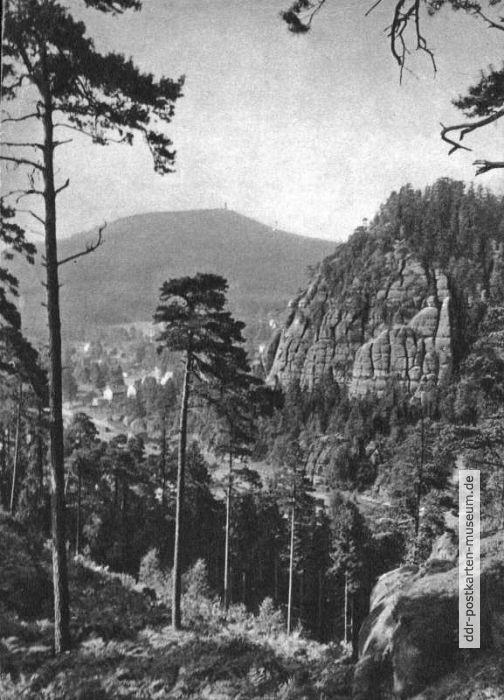 Berg Oybin und Hochwald im Zittauer Gebirge - 1964