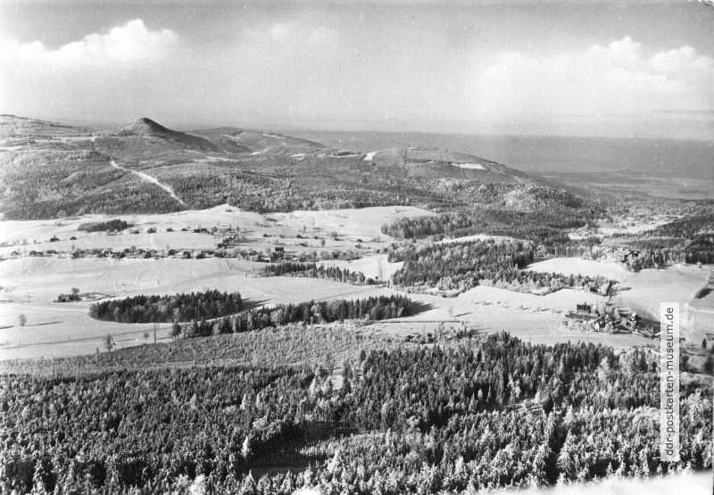 Zittauer Gebirge, Blick zur Lausche - 1960