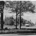 Am Kreuz, Straßenbahn Linie 24 nach Gohlis-Nord - 1957