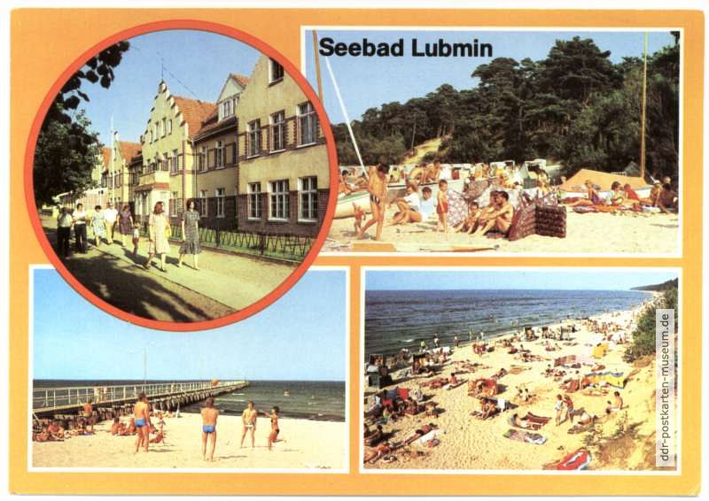 Seebad Lubmin - Karl-Marx-Straße, Strandleben - 1982