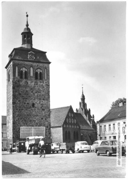 Marktturm und Johanniskirche am Platz der Jugend - 1968