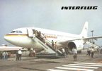 "Airbus A-310" der Interflug mit 208 Sitzplätzen - 1990