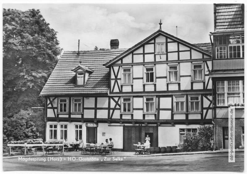 HO-Gaststätte "Zur Selke" in Mägdesprung - 1970