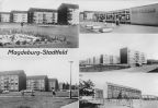 Magdeburg-Stadtfeld, Neubauwohnkomplex mit Kaufhalle - 1977