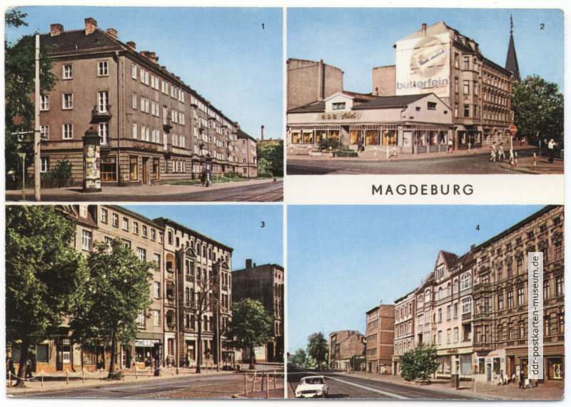 Gr. Diesdorfer / Halberstädter / Olvenstedter Straße, Eiskellerplatz - 1975