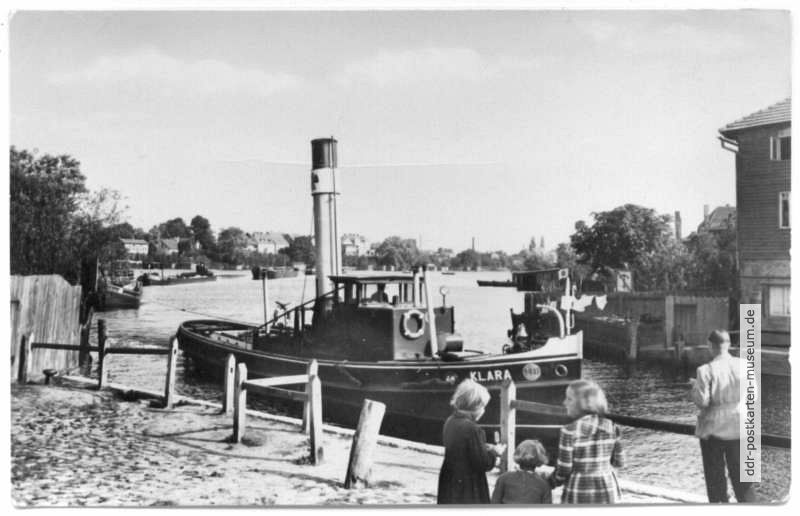 Schleppdampfer "Klara" am Kanal - 1956