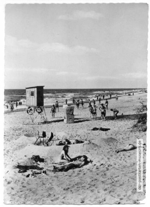 Markgrafenheide, am Strand - 1963