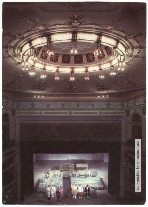 Meininger Theater, Blick auf die Bühne - 1981