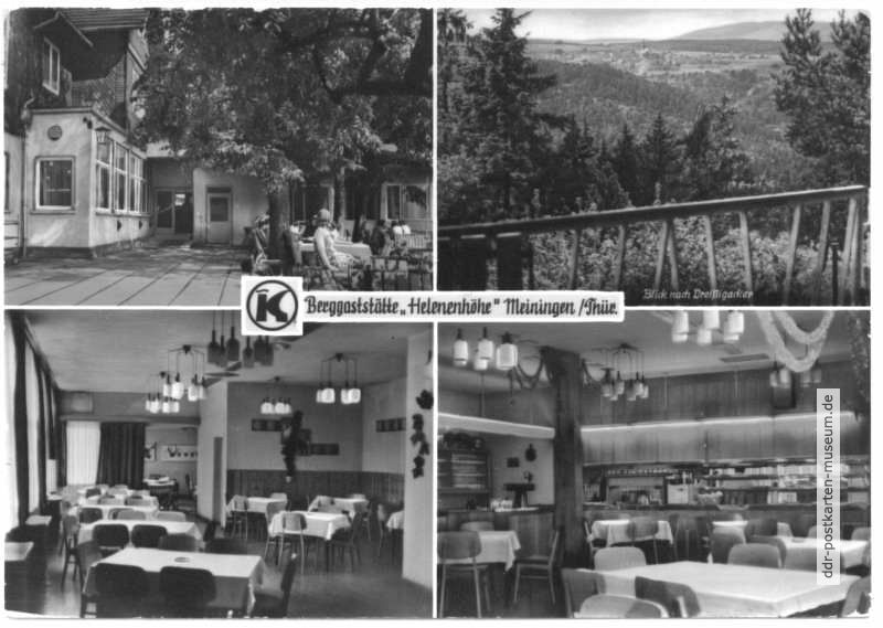 Konsum-Berggaststätte "Helenenhöhe" bei Meiningen - 1972