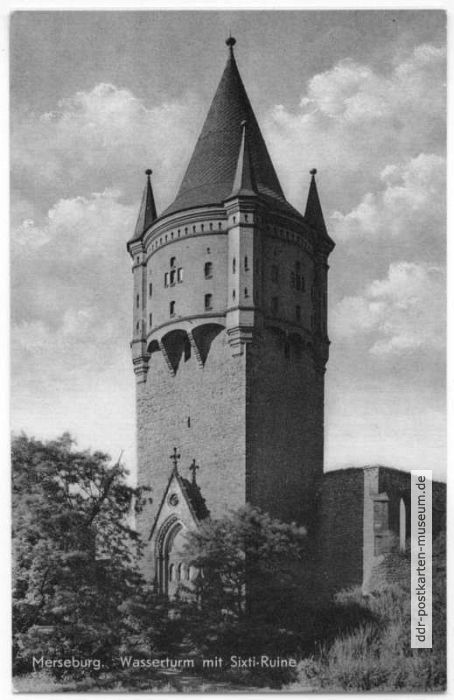 Wasserturm mit Sixtiruine - 1960