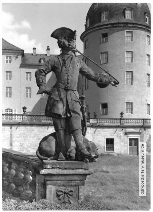 Figur "Trompeter" am Barock-Museum - 1977