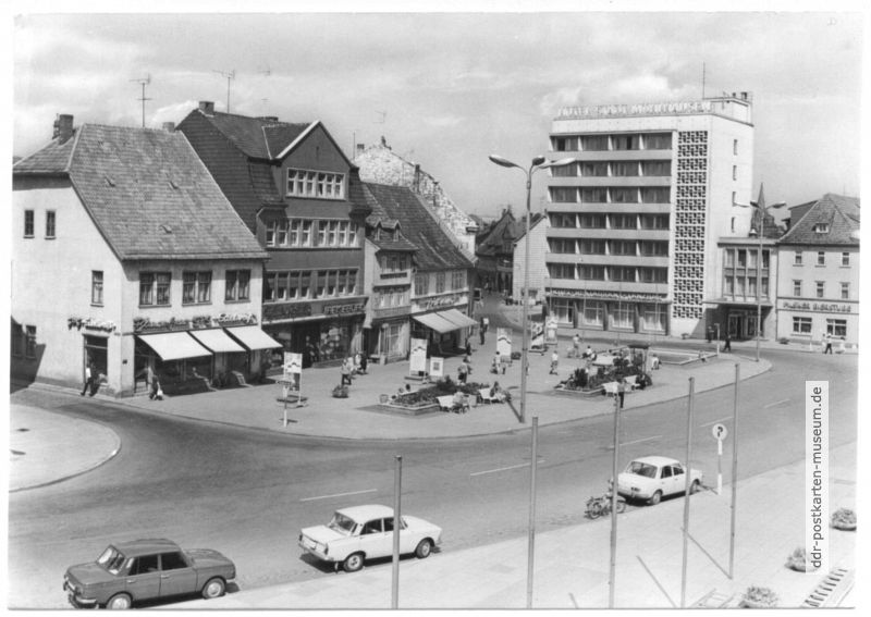 Wilhelm-Pieck-Platz, Hotel "Stadt Mühlhausen" - 1975