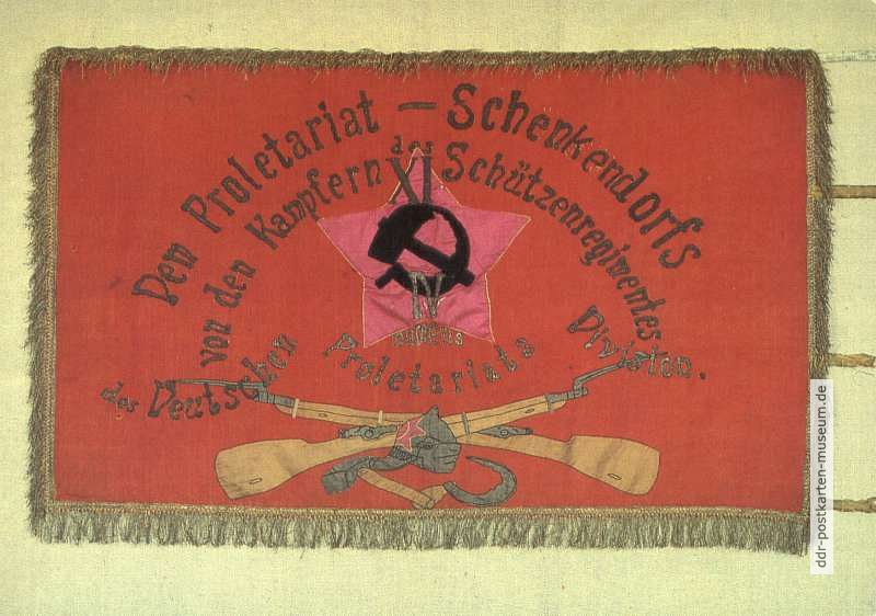 Armeemuseum der DDR, Freundschaftsfahne "Dem Proletariat Schenkendorfs" (1927) - 1985