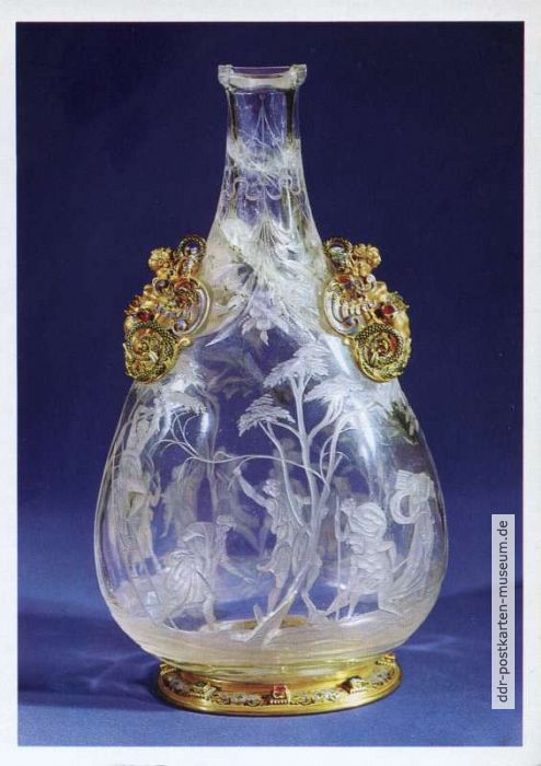 Bergkristallflasche in Goldmontierung, um 1580 Mailand - 1972