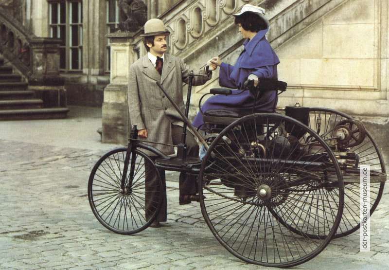 Benz-Dreirad Baujahr 1885, erstes brauchbares Automobil der Welt mit Benzinmotor - 1981