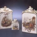 Porzellan-Museum, Tee- oder Tabakdosen mit Jagdszenen nach Riediger 18. Jahrhundert - 1988