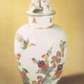 Porzellansammlung, Deckelvase mit Blumenmalerei - 1981
