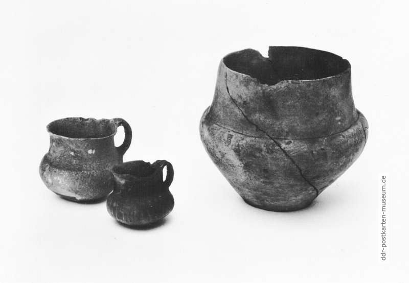 Wirtschaftsgefäße der Bronzezeit im Binnenschiffahrts- und Heimatmuseum Oderberg - 1982