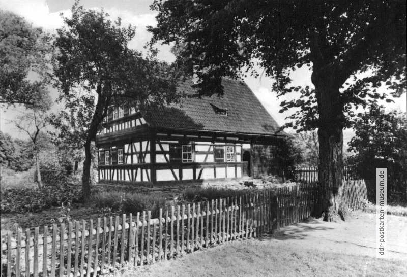 Volkskundemuseum "Thüringer Bauernhäuser", um 1700 erbautes Birkenheider Haus - 1968