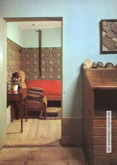 Goethehaus am Frauenplan, Blick zum Schlaf- und Sterbezimmer - 1983