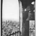 Blick vom Wenzelsturm  auf die Stadt und den Dom - 1958 / 1960