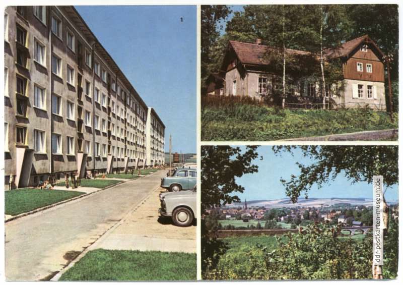 Neubauten am Bruno-Dietze-Ring, Jagdbaude Hohwaldschänke, Teilansicht - 1971