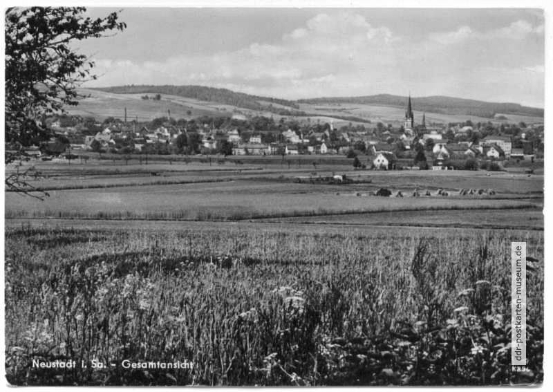 Blick nach Neustadt in Sachsen - 1958