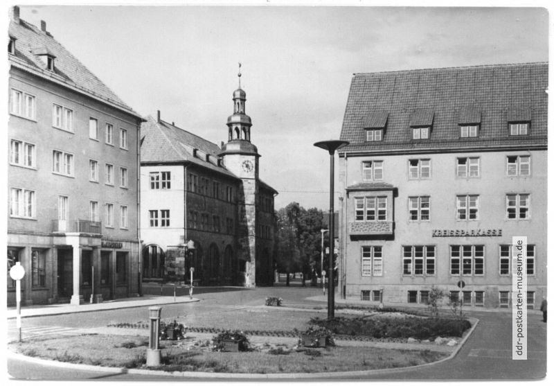 Lutherplatz, Kreissparkasse, Rathaus - 1963