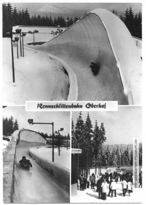 Rennschlittenbahn Oberhof - 1972