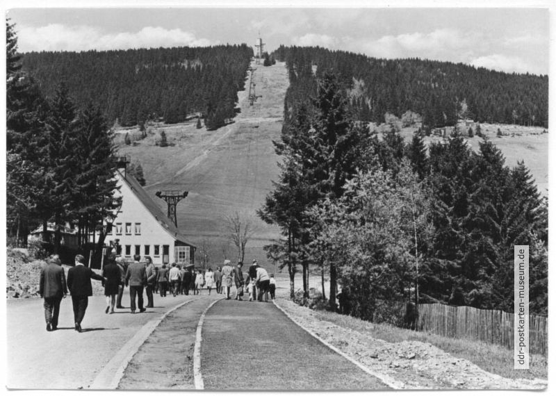 Talstation der Drahtseilbahn zum Fichtelberg - 1975
