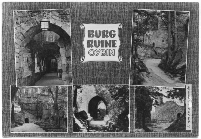 Burgruine auf dem Berg Oybin - 1967