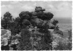 Zittauer Gebirge, die "Schildkröte" auf dem Töpferberg - 1958