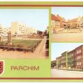Neubauten Weststadt, Wilhelm-Pieck-Platz, Goethe-Oberschule - 1983