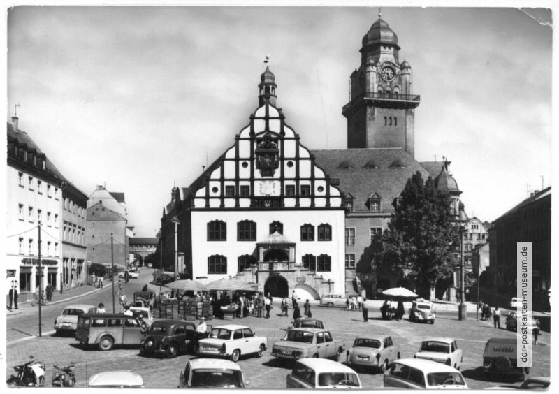 Altmarkt mit Rathaus und Rathausturm - 1971