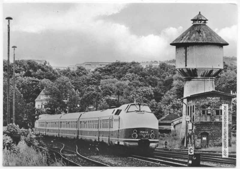 Schnellzug "Karola" am Unteren Bahnhof - 1982