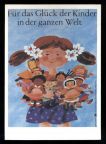 Plakat "Für das Glück der Kinder in der ganzen Welt" - 1985