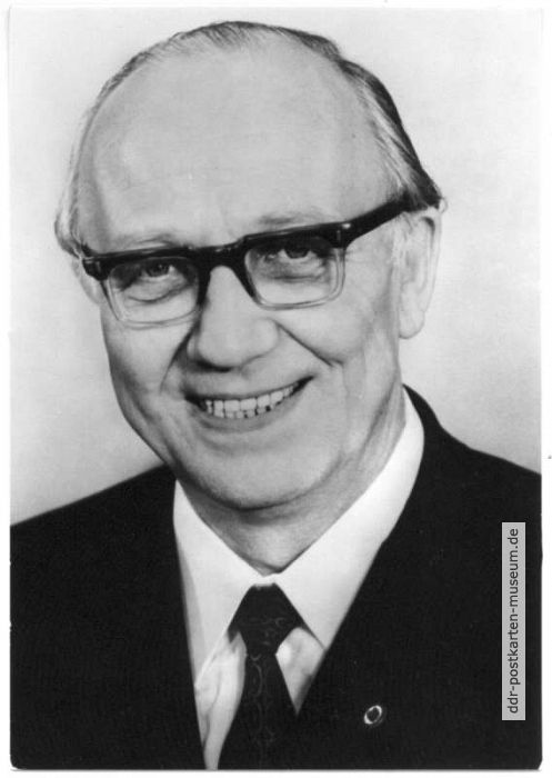 Horst Sindermann, Mitglied des Politbüro des ZK der SED und Präsident der Volkskammer - 1977
