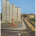 Berlin-Friedrichshain, Leninplatz mit Lenin-Denkmal - 1975