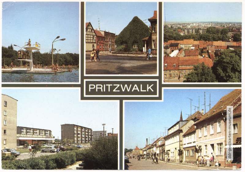 Hainholzbad, Heimatmuseum, Teilansicht, Neubaugebiet Nord, Karl-Marx-Straße - 1987