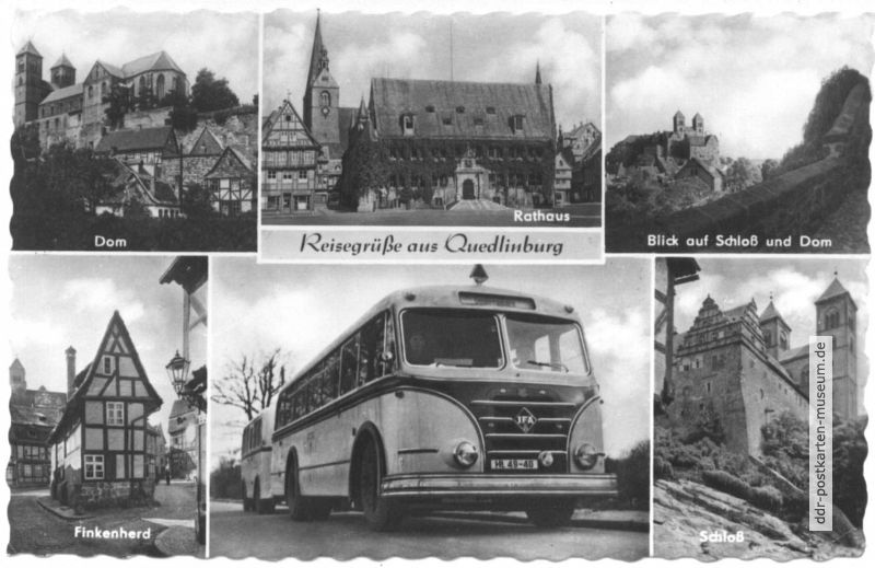 Dom, Rathaus, Schloß, Finkenherd, IFA-Bus, Schloß - 1966