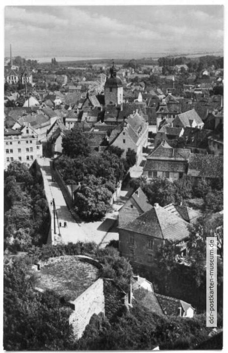 Blick von der Burg auf Querfurt - 1961