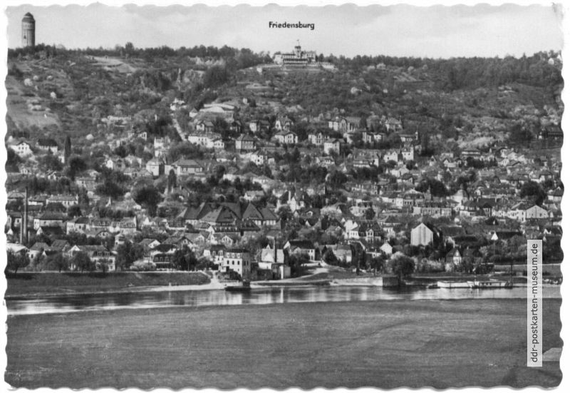 Radebeul-West, Die Lößnitz mit Schloß Friedensburg - 1963