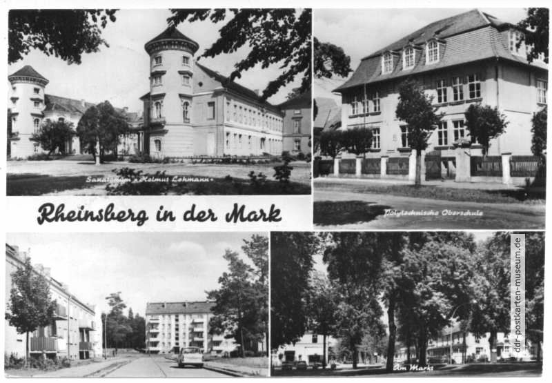 Sanatorium "Helmut Lehmann", Oberschule, Neubauten, Am Markt - 1970 / 1972 