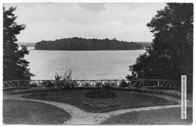 Blick zur Remusinsel im Rheinsberger See - 1963