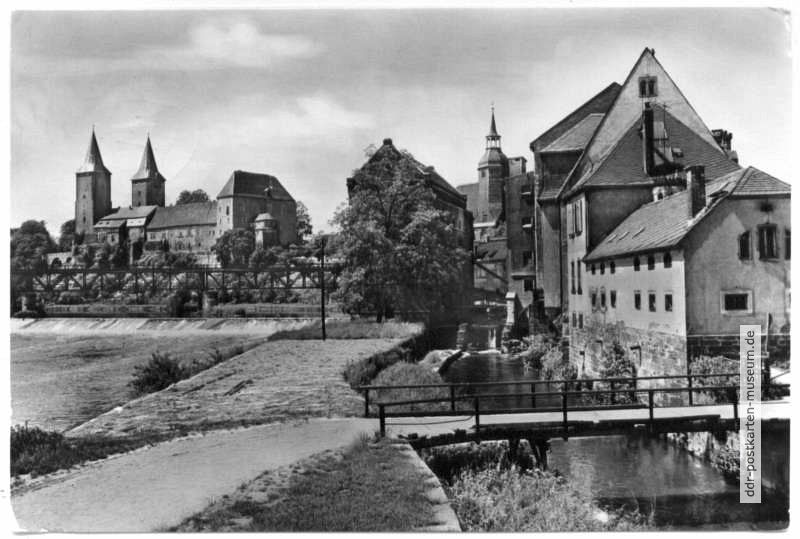 Schloßmühle am Mühlgraben, Schloß Rochlitz - 1971
