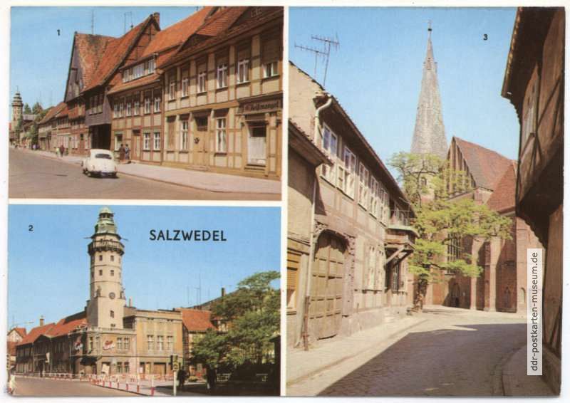 Straße der Jugend, Alter Rathausturm, Schmiedestraße - 1970